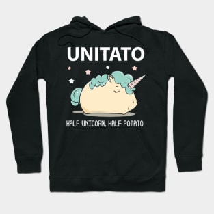 Unitato half unicorn and half potato Hoodie